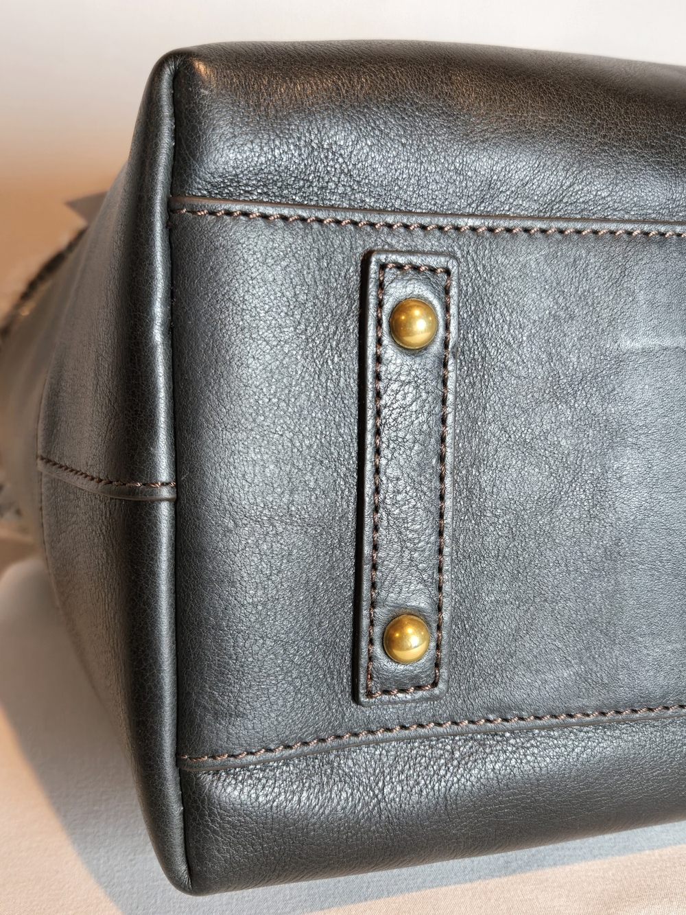 NWT Dooney & Bourke East West Chelsea Black Leather Tote Bag Dust Bag - Picture 7 of 16